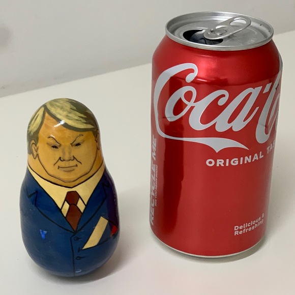 Early 1990s Vintage Artisan Hand Crafted Matryoshka Style Boris Yeltsin Weeble - Picture 16 of 16